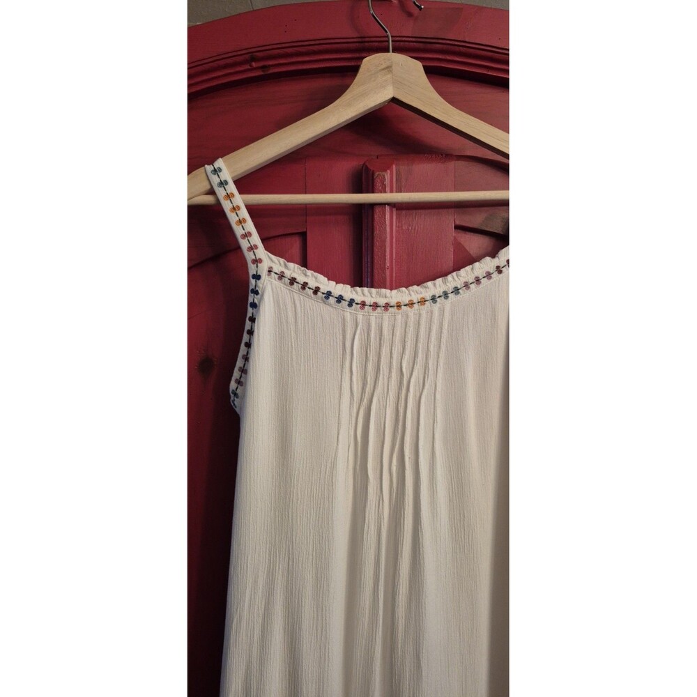 Matilda Jane Medium Brilliant Daydream Adante Dress White Beach Rainbow Trim EUC - Picture 3 of 8